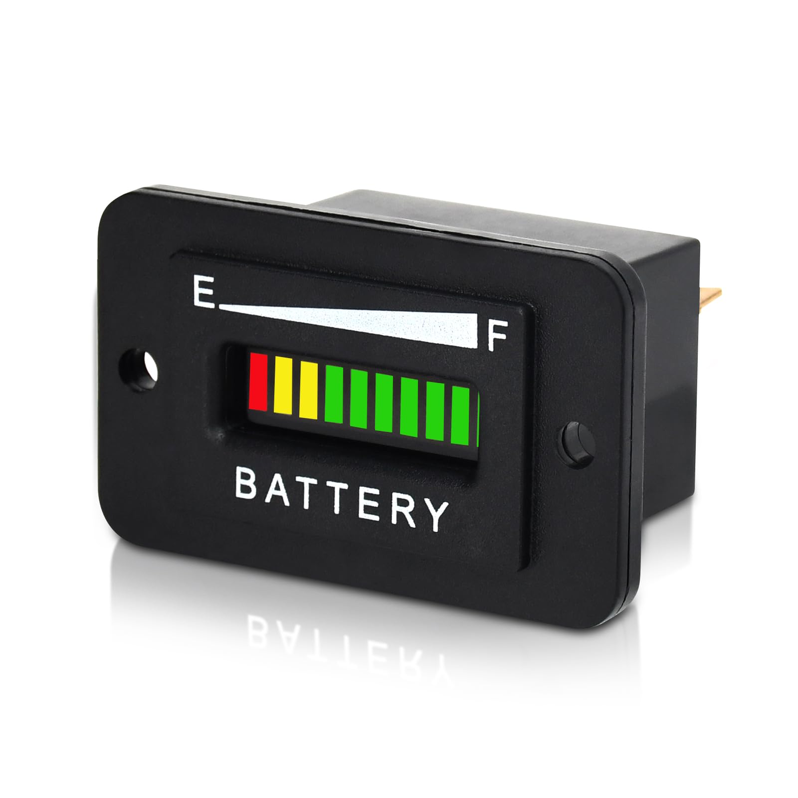 Led Battery Level Indicator,48V Battery Gauge,Applicable to Golf Cart Meter,Fork Lifts,Club Car,Motorhome etc Gauge Meter