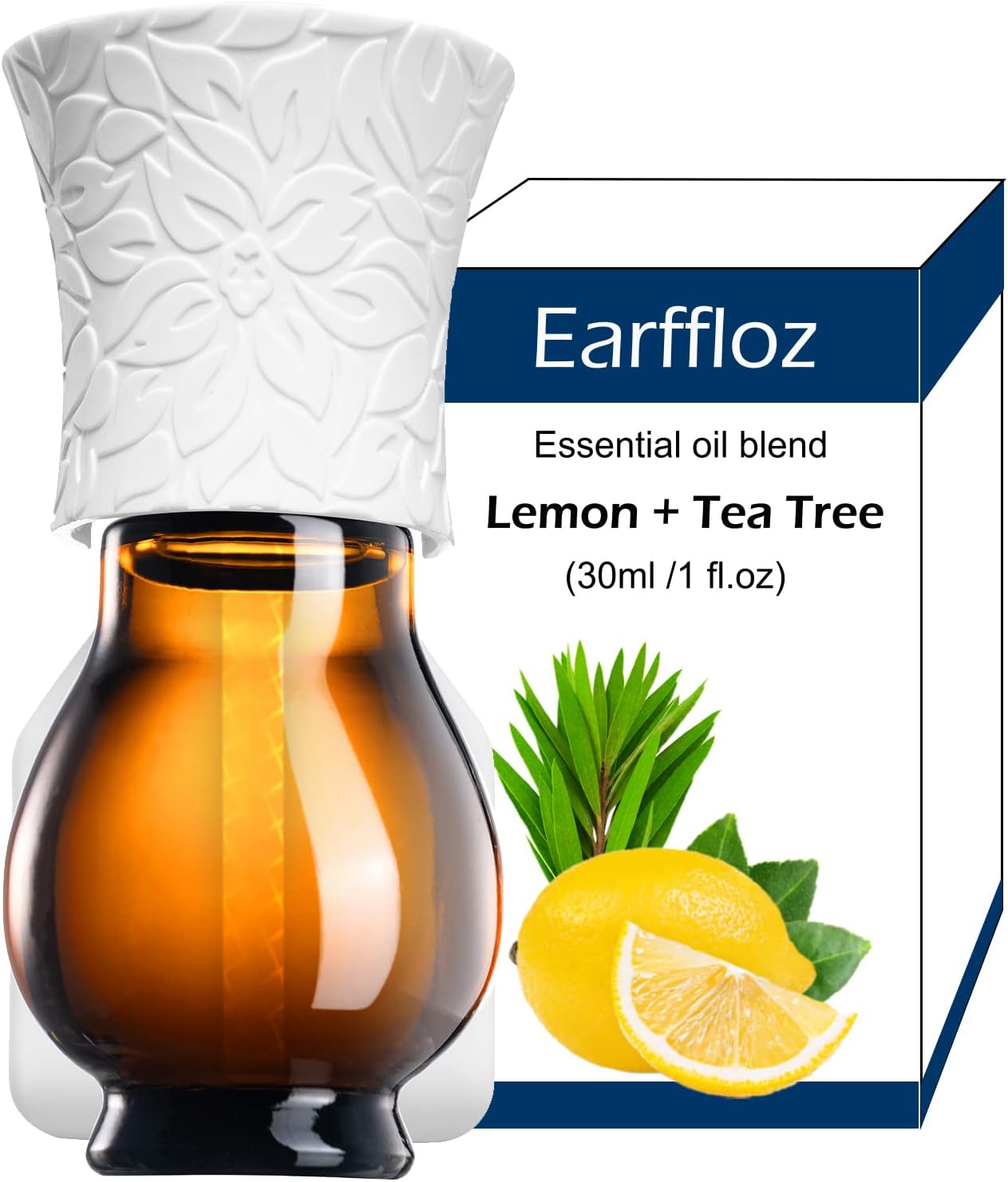 Earffloz Odor Eliminating Natural Air Freshener (Lemon + Tea Tree, 1 fl