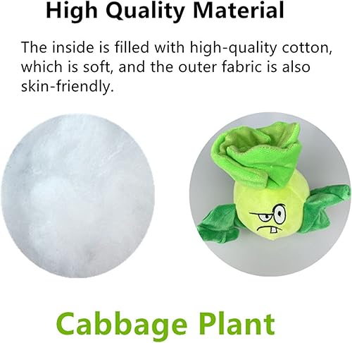 Miniatura 3 de JHESAO 6 "PVZ Plush Bonk Choy Toys PVZ 1 2 peluche suave zombies muñeca china planta juguete nuevo