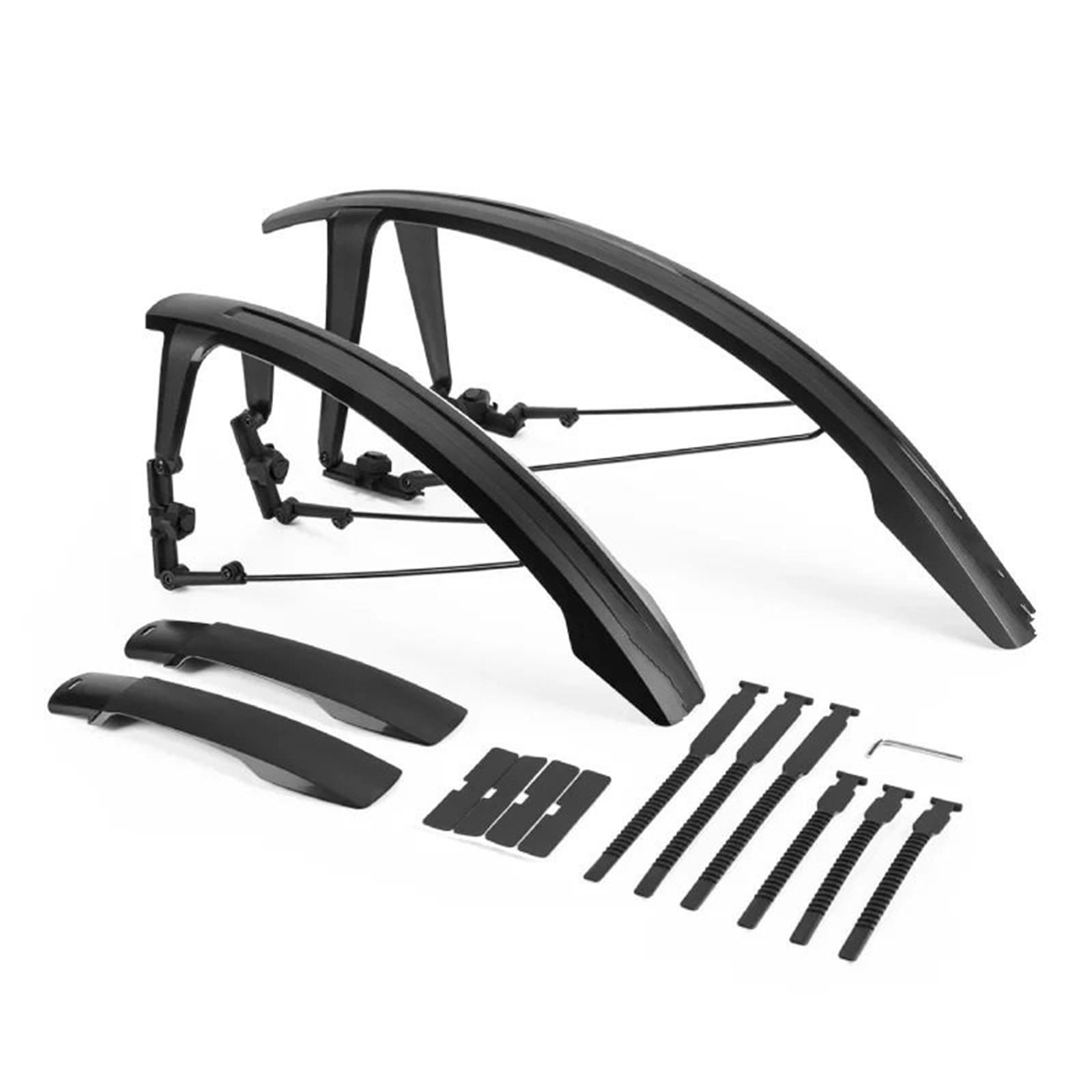 Parafango Accessori di protezione per bici a sgancio rapido parafango bici | Bicicletta resistente in materiale PP Bicicletta liberamente regolabile
