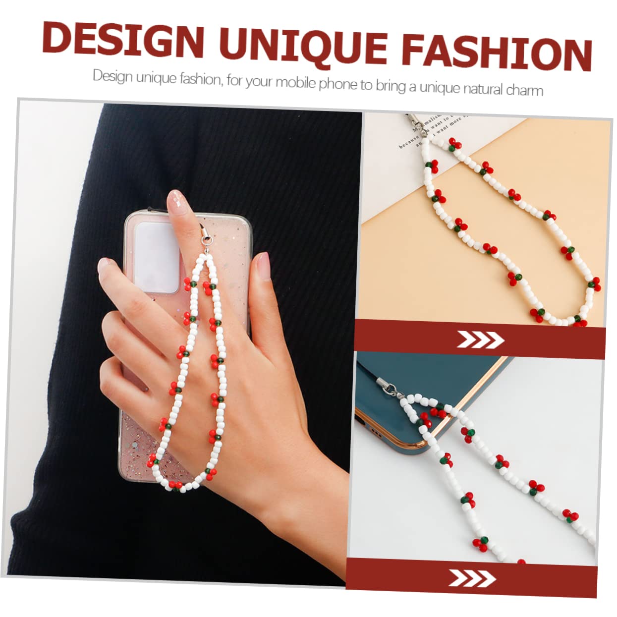 Hemobllo 20pezzi Ciondolo Perline Per Smartphone Cinturino Decorativo Per Accessori Telefonici e Chiavi Artigianale Per Doni e Decorazioni