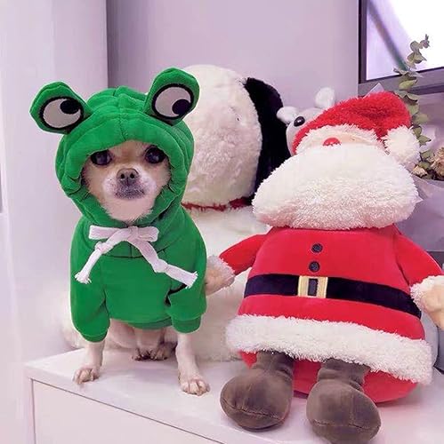 Miniatura 3 de XIAOYU Ropa para mascotas Sudaderas con capucha para perro, sudadera cálida, abrigo para cachorros, ropa de otoño e invierno, overol con capucha