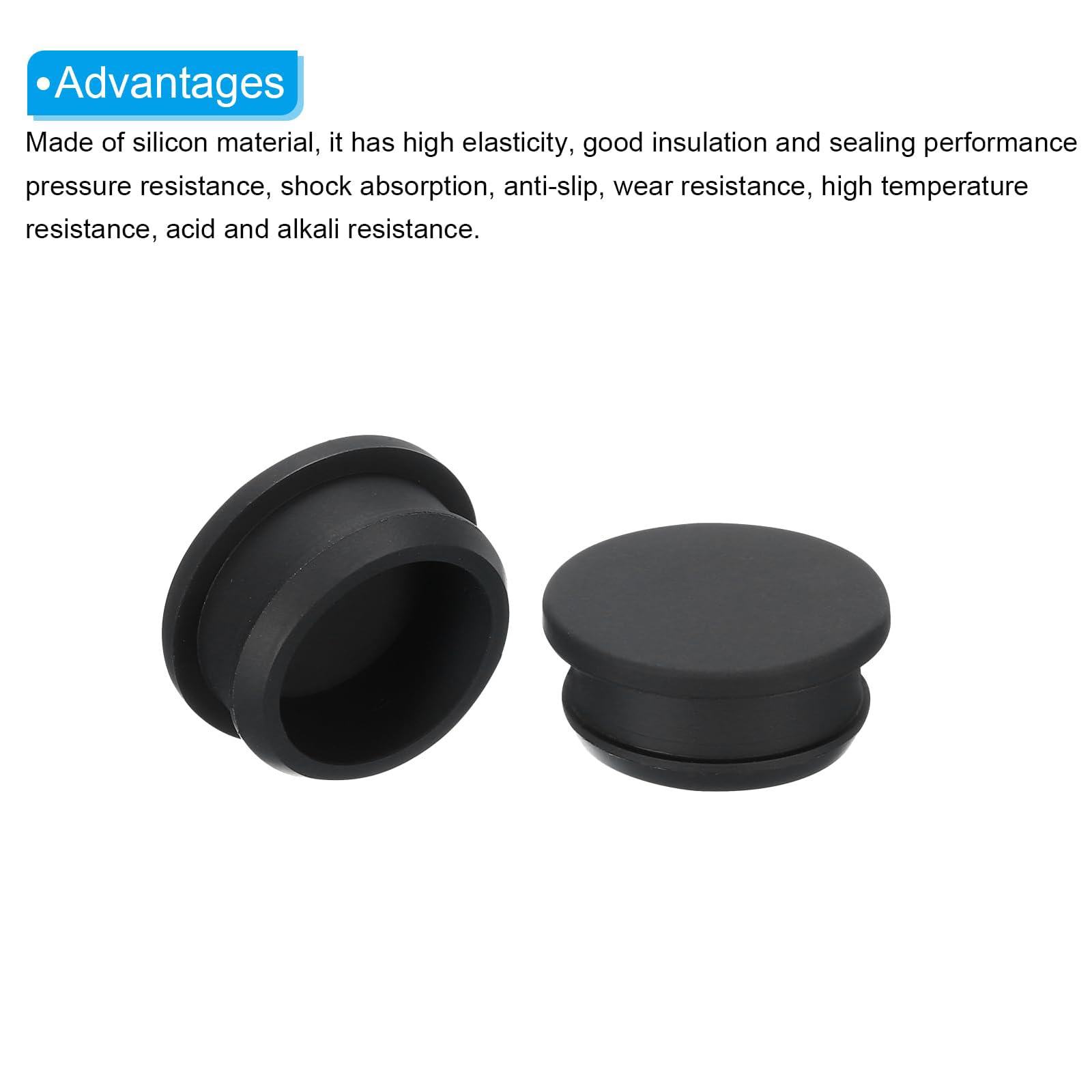 TA-VIGOR 10Pcs Silicone Snap in Locking Hole Plugs, 30mm Diameter Hole Stoppers - Image 4