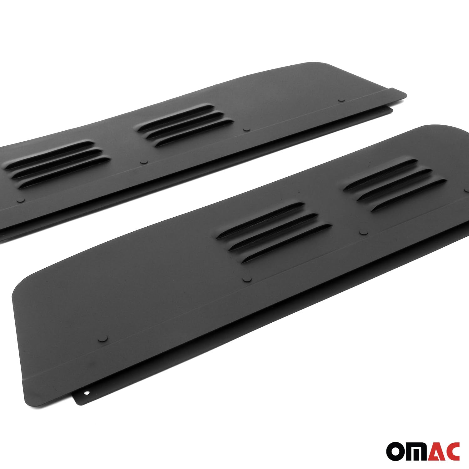 OMAC Ventilatierooster Be & ontluchting, compatibel met Peugeot Partner 2019-2024, aluminium, zwart, 2-delig