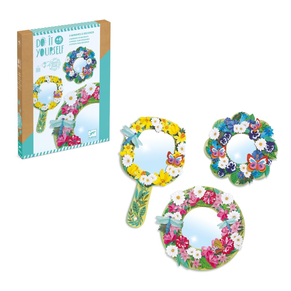 Amazon.co.jp: DJECO ジェコ DIY ミラーズ プリティーフラワー 手作り