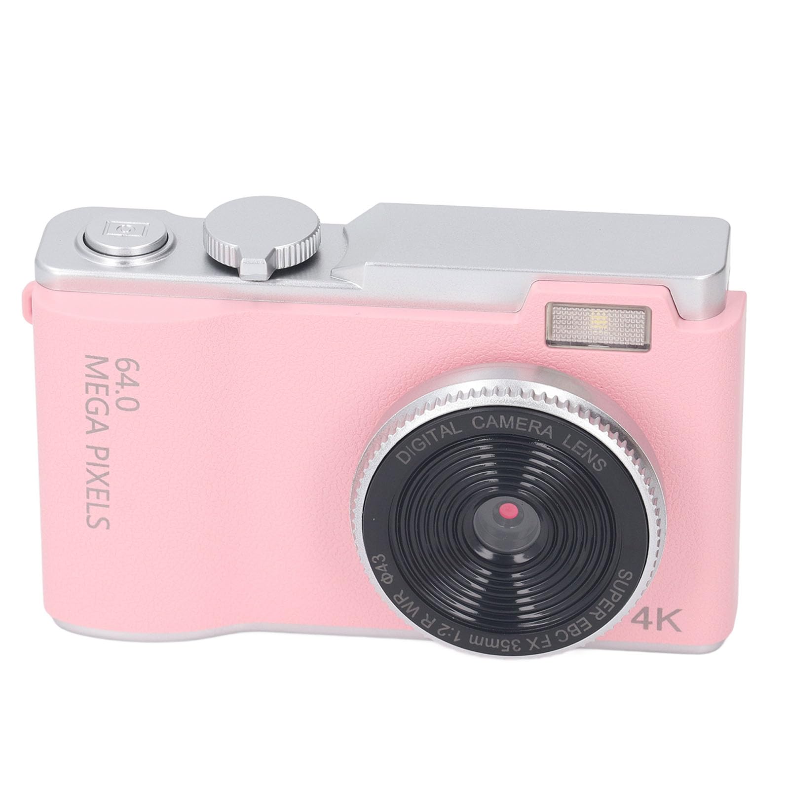 Appareil Photo Numérique 48mp 1080P, Zoom Numérique 16X, écran HD 2.4 Pouces, Double Objectif Avant et Arrière, Point de Charge de Type C, Caméra de Prise de Vue (Pink)