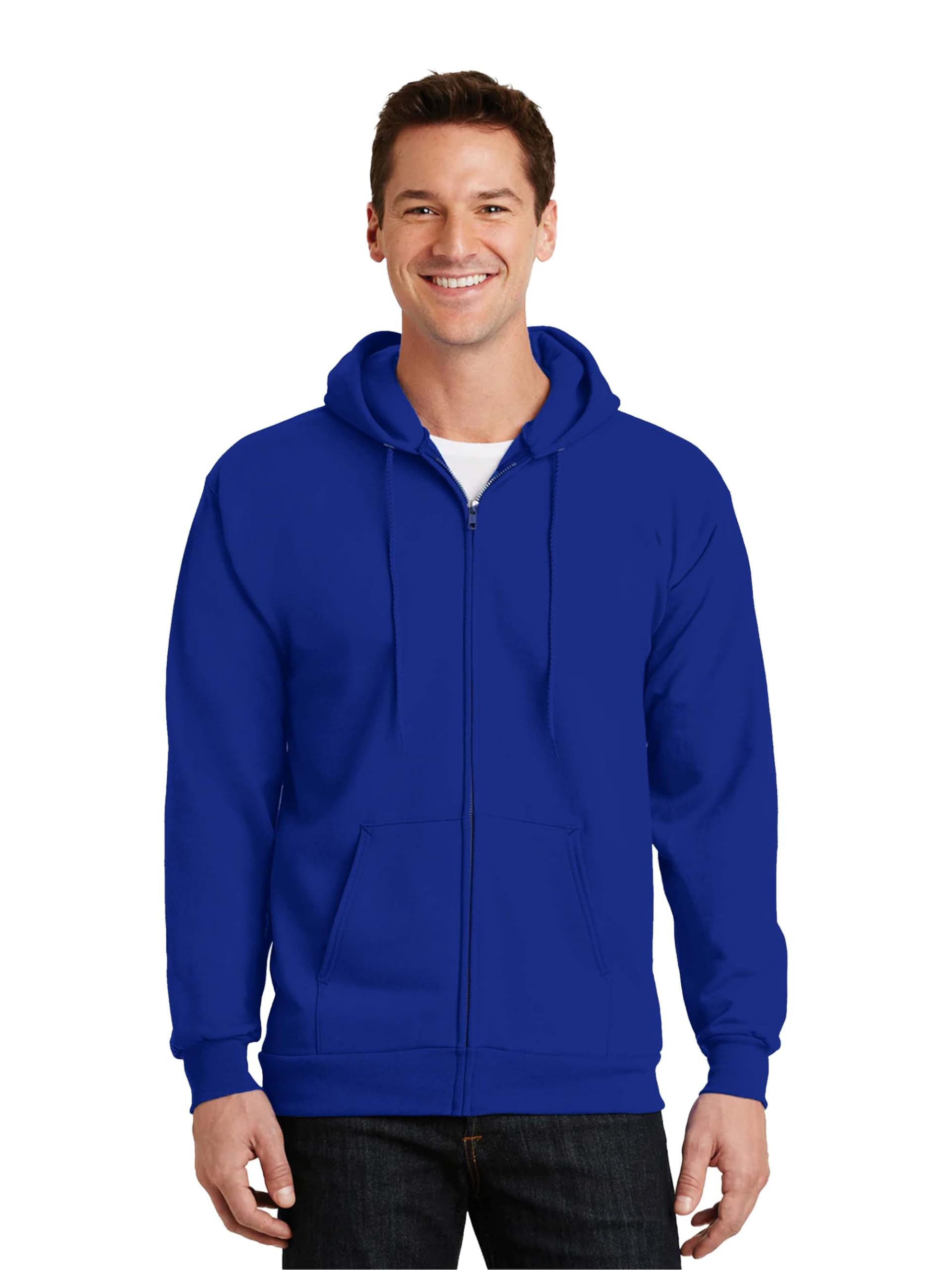 Cotton Regular Fit Hooded Zipper Hoodie for Men-image-21