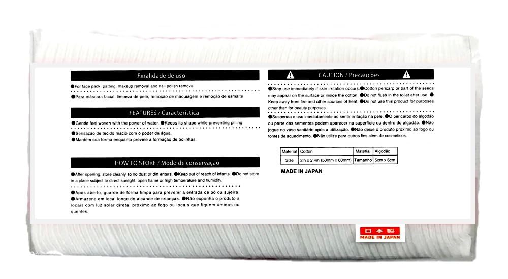 KUDOS.JPKUDOS.JP Makeup Facial Pads - Cut Cotton Pads 130 Pieces - Japan Import