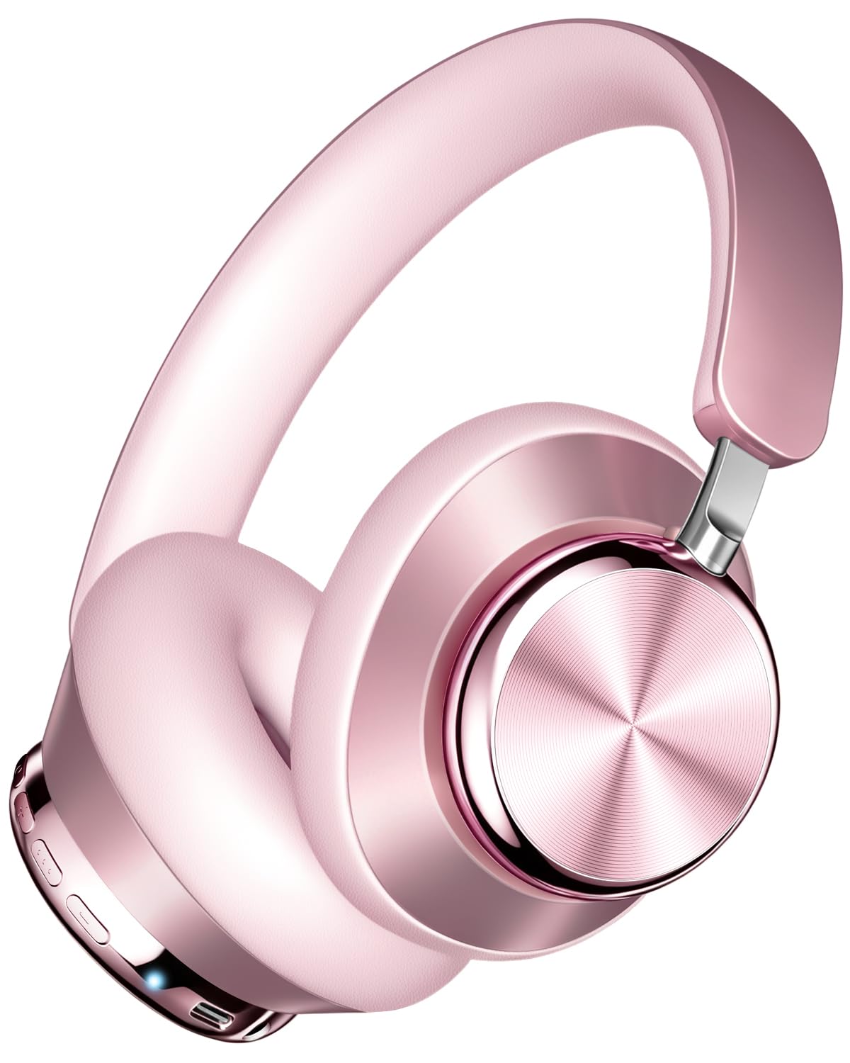 Wentronic Noise Cancelling Over Ear Headphones 48 Hours Playtime High Sound Quality 6 EQ Music Mode Headphones - Pink