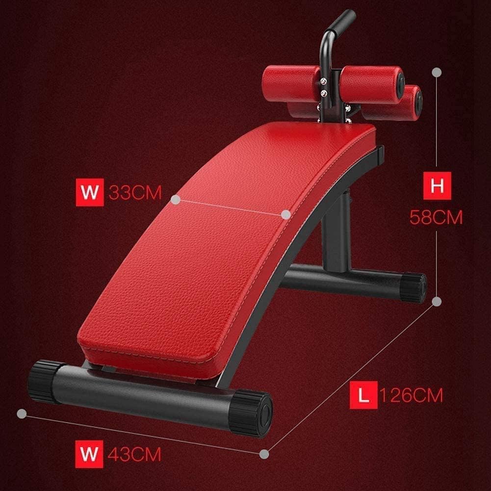 OMaju Fitness Equipment Adjustable Dumbbell Bench Multifunctional Weight Bench, Stool with Dumbbells, Home Movement Abdominals Fitness Equipment Red
