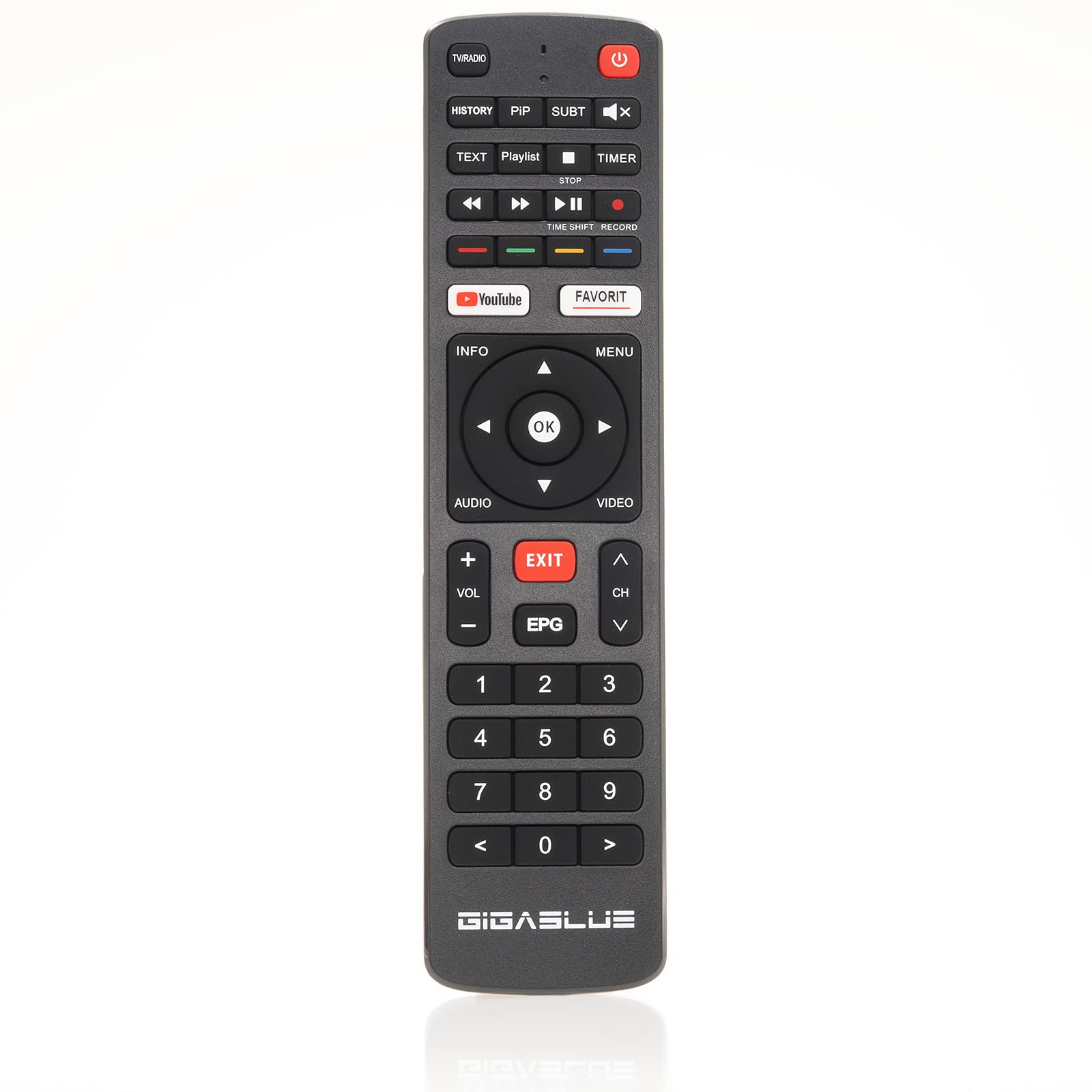 GigaBlue Cavo UHD Trio 4K Pro, ricevitore satellitare DVB-S2X/C/T2, sintonizzatore, PVR-Ready su scheda USB/SD, WLAN 1200 Mbit/s, HDMI, USB, LAN, Bluetooth, alimentatore di rete da 12 V
