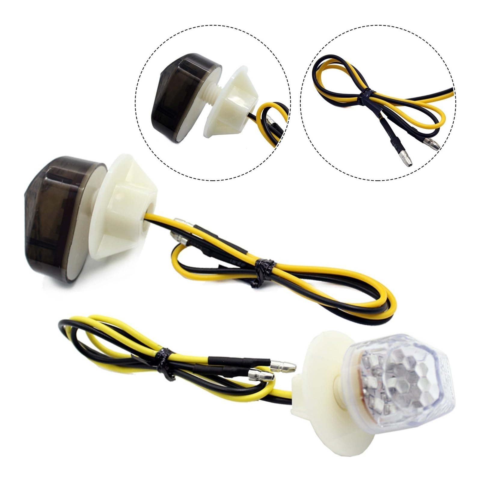 Sicurezza Visibilità Motociclo Indicatori Di Direzione LED Per Yamaha YZF R1 R6 R6S - 14 LED Amber, Montaggio A Filo Frecce Dinamiche Giulietta