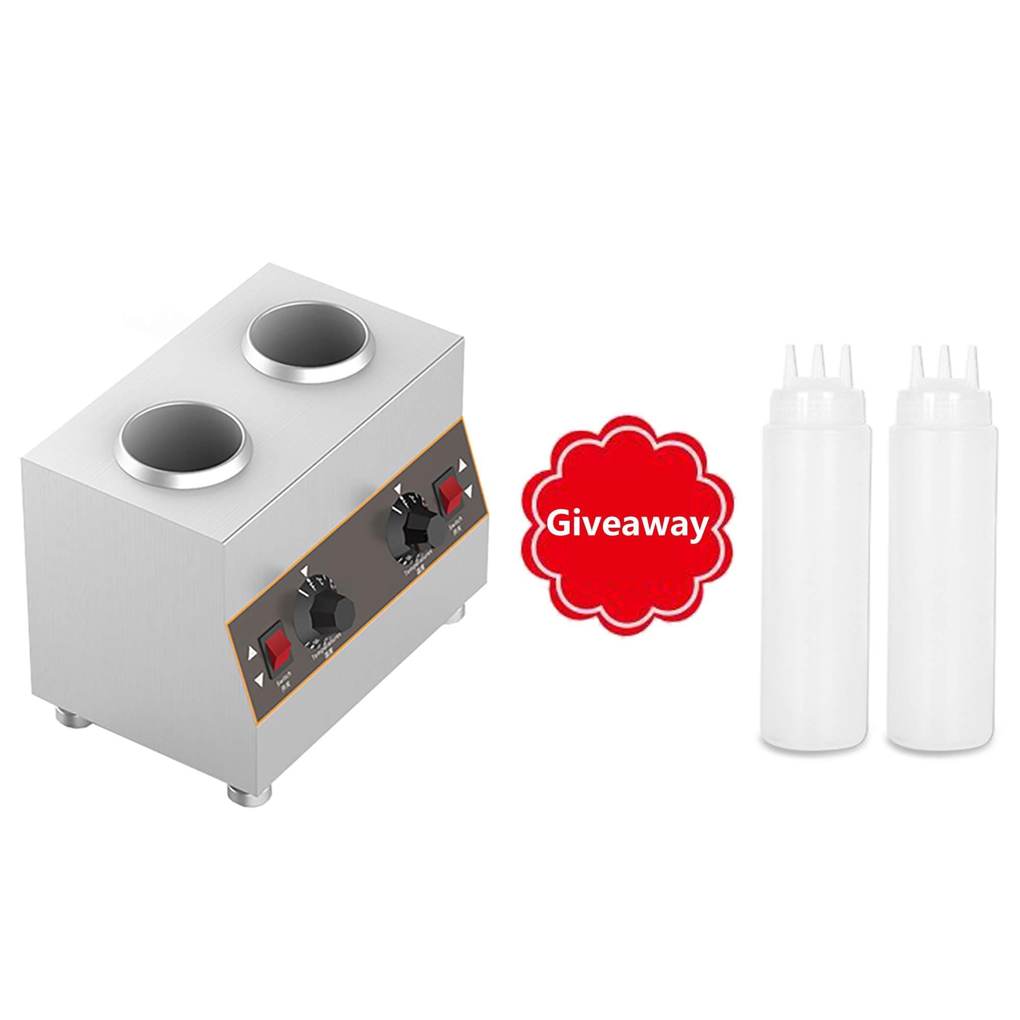 Scioglitore E Dispenser Elettrico Commerciale per Salsa al Formaggio da Banco, per Alimenti, Salse, Condimenti E Bottiglie.,3grids