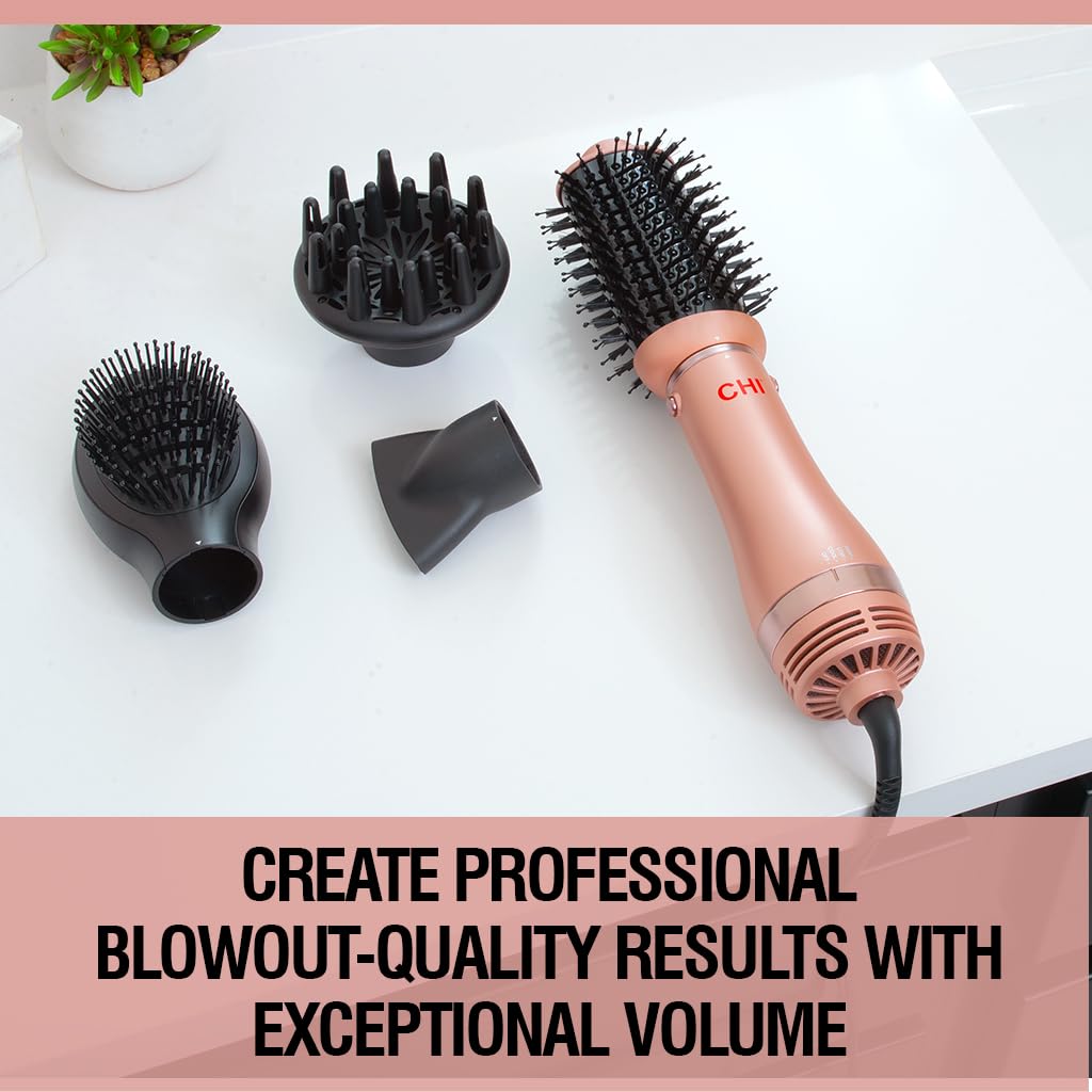 Chi Rose Gold Hair Dryer Brush CHI - Brandclub - CHI Luxury Rose Gold Series Heated  main image 4