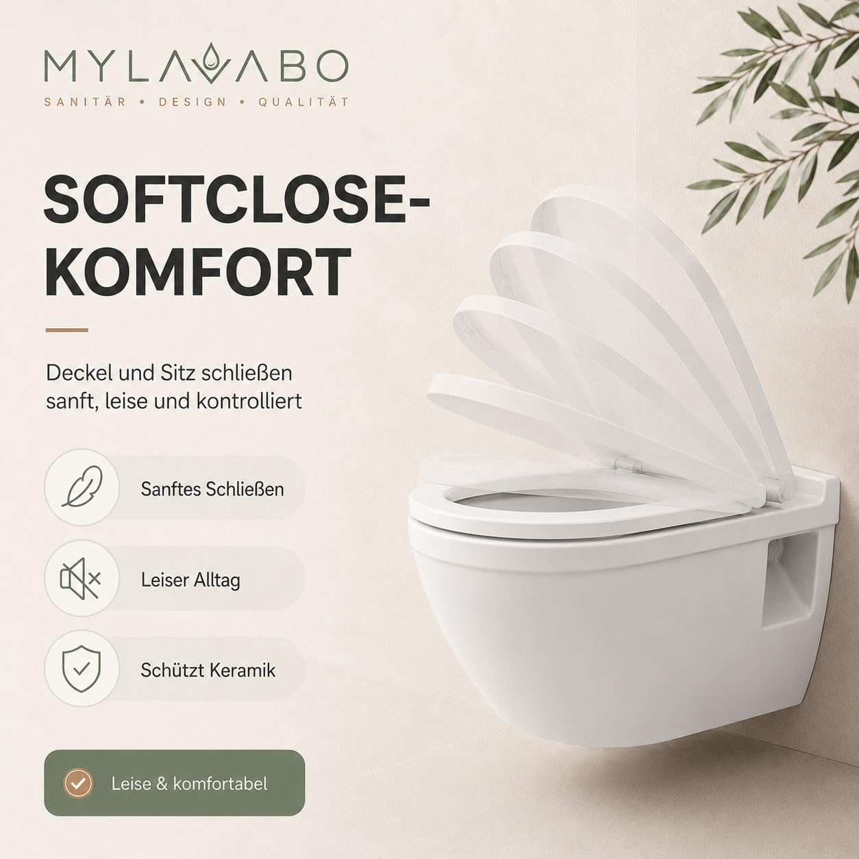 WC Sitz passend für Duravit Starck 2, mit Absenkautomatik Softclose, weiß, Toilettendeckel Klobrille hochwertiges Duroplast