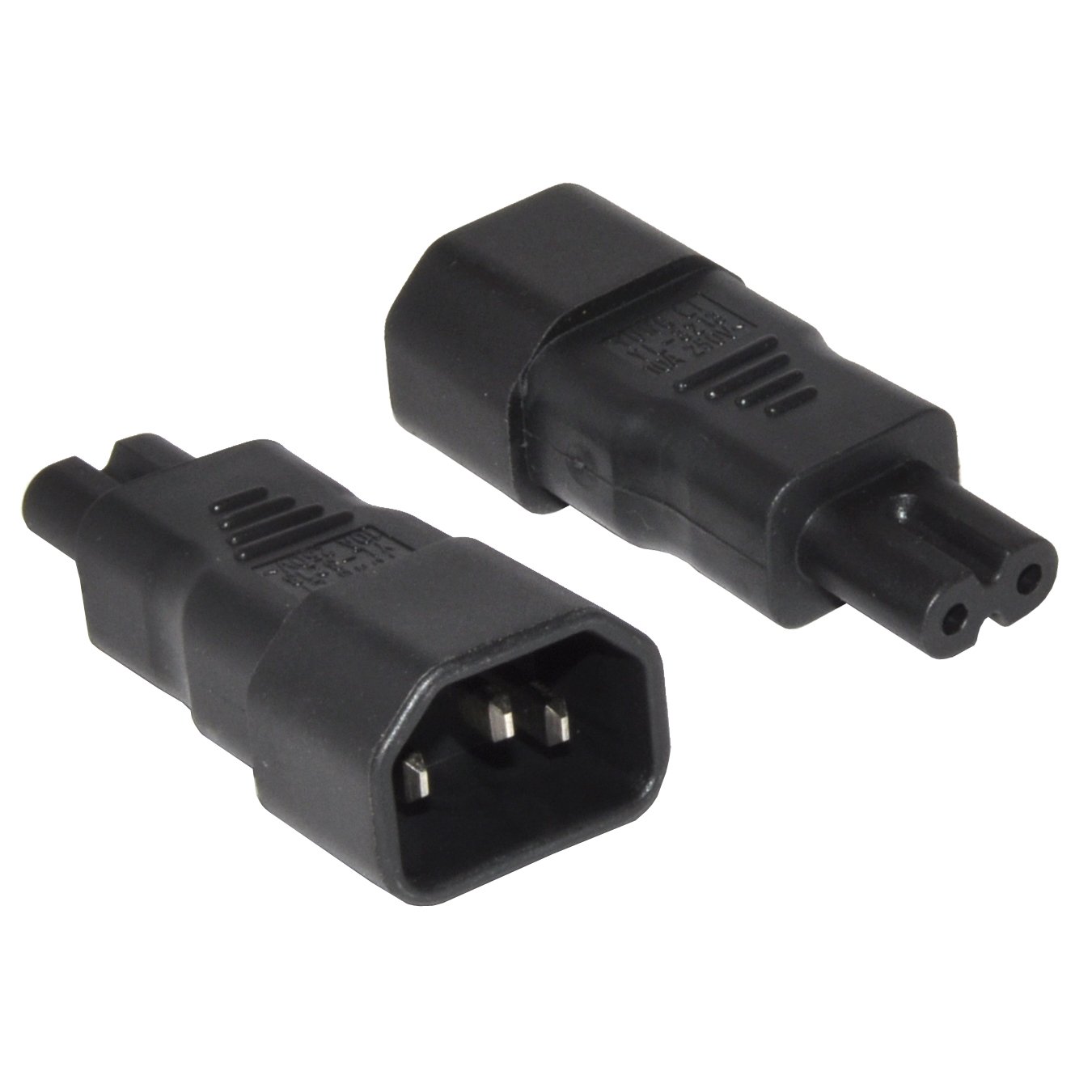 CDL Micro IEC C13/C14 to C7/C8 Kettle Lead to Fig Eight Figure 8 PC Laptop Cable Adapter