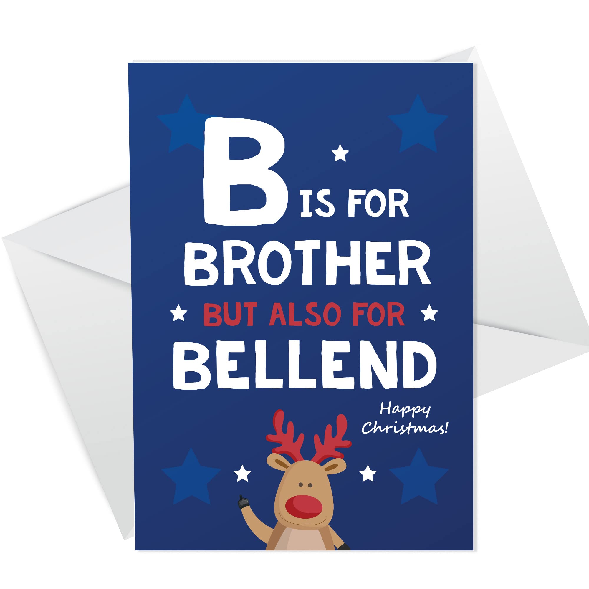 FUNNY Christmas Card For Brother A6 Card Rude Card For Brother From Sister