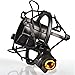 Etubby 47-53mm AT2020 Microphone Shock Mount with Metal Screw Adapter, Adjustable Anti Vibration High Isolation Metal Mic Mount Holder Clip for Diameter of 47-53mm Microphone