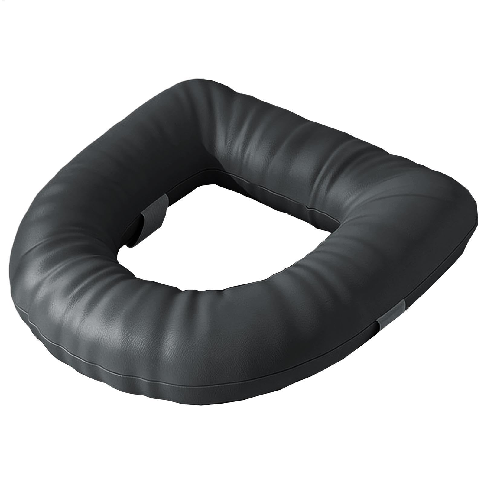 Cuscino per WC: Base impermeabile antiscivolo, sollevatore di altezza imbottito, supporto morbido e confortevole, design durevole e facile da pulire, sollevatore per WC ergonomico, portatile,