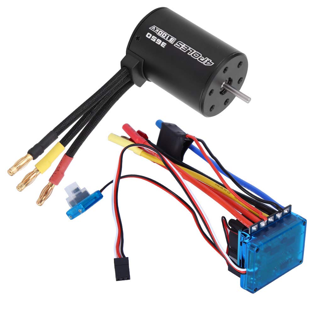 Cryfokt 3650 Brushless Motor ESC Set High Performance Upgrade for 1/10 RC