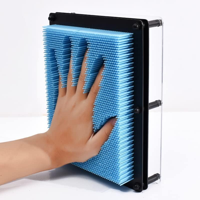 Classic 3D Art Board Toy pins. Relieve Stress, The Oversized Palm Board Awakens Imagination, Innovation and Boundless Creativity. (Purple)
