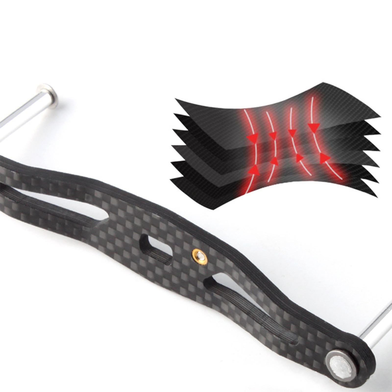 CAQYPVH Fishing Reel Handle Replacement Part Rocker Arm for Water Activities, Stainless 7x4mm105mm