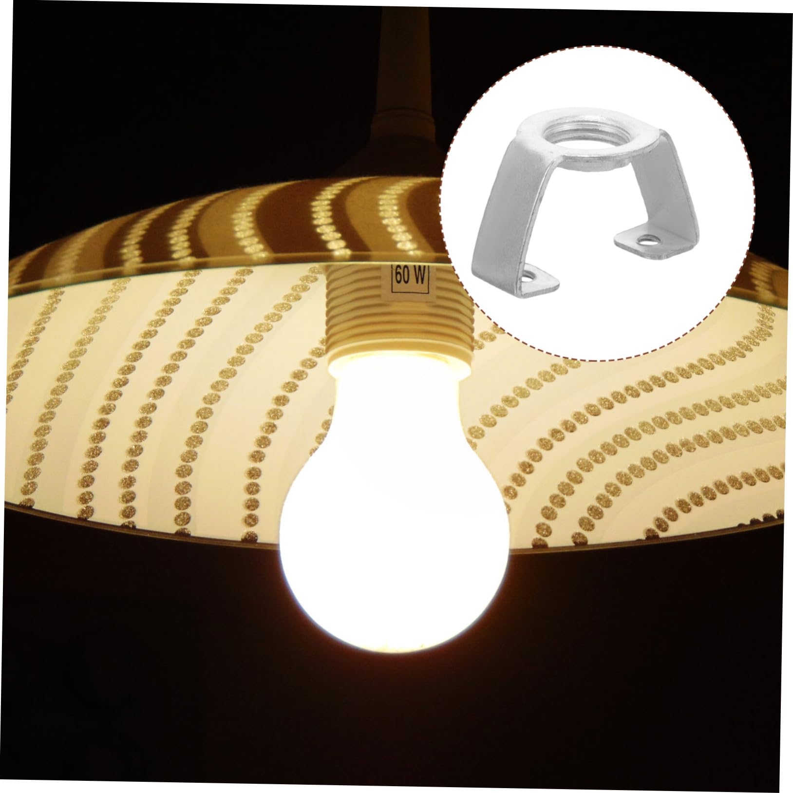 UKCOCO 20 Piezas Soporte para Lámparas de Accesorios de Fijación Compactos y Duraderos para Portalámparas de Repuesto para Iluminación Doméstica