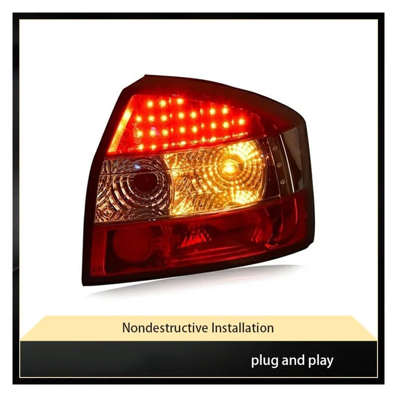 Per A4L B6 2001 2002 2003 2004 Fanale Posteriore LED DRL Segnale Dinamico Freno Retromarcia Lampade Fanali Posteriori Accessori Auto Fanale Posteriore