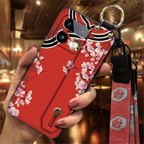 Phone Case Compatible with OPPO Realme16 Pro, Silicone Soft case Lanyard Back Cover Anti-knock Anti-dust Dirt-resistant Shockpro