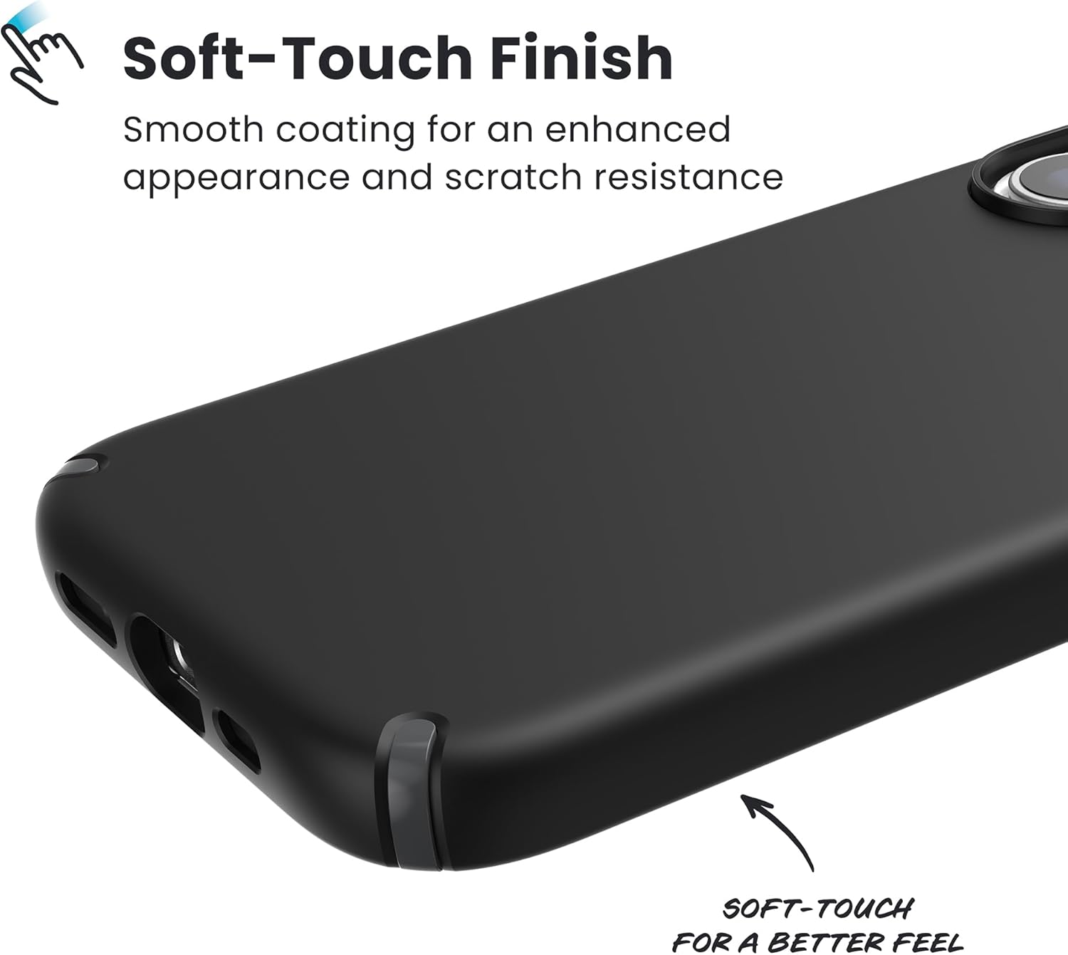 Speck PRESIDIO2 PRO for iPhone 17 Case, MagSafe-Compatible, Slim Protective Case, Black/Slate Grey/White