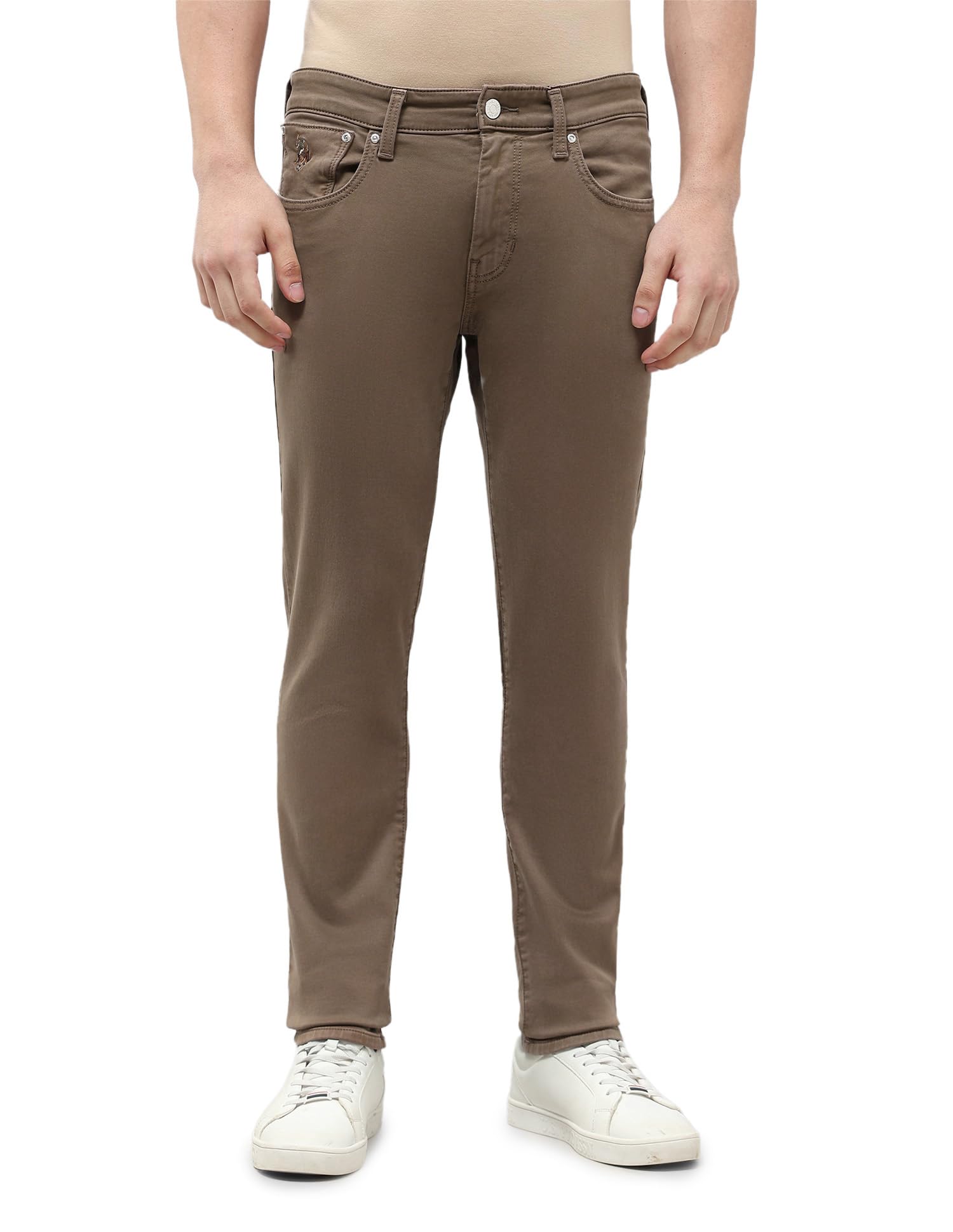u.s. polo assn. denim co. Men's Brandon Slim Tapered fit mid Rise Jeans-picture-20