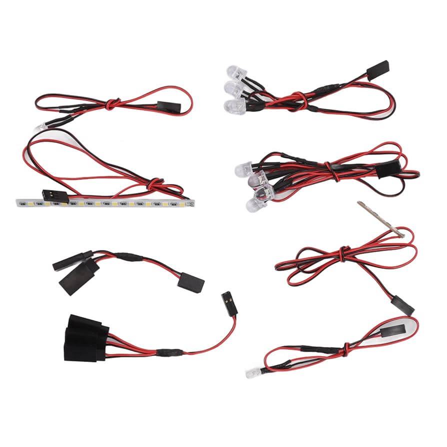 Amazon.co.jp: RC カー LED ライト 1/7 RC フロントリアライト