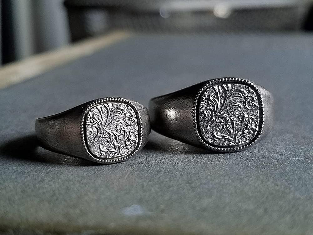 [QUETZAL] [ケツァール] スクロールシグネットリング リング 18号～28号 ブランド シルバー925 メンズ