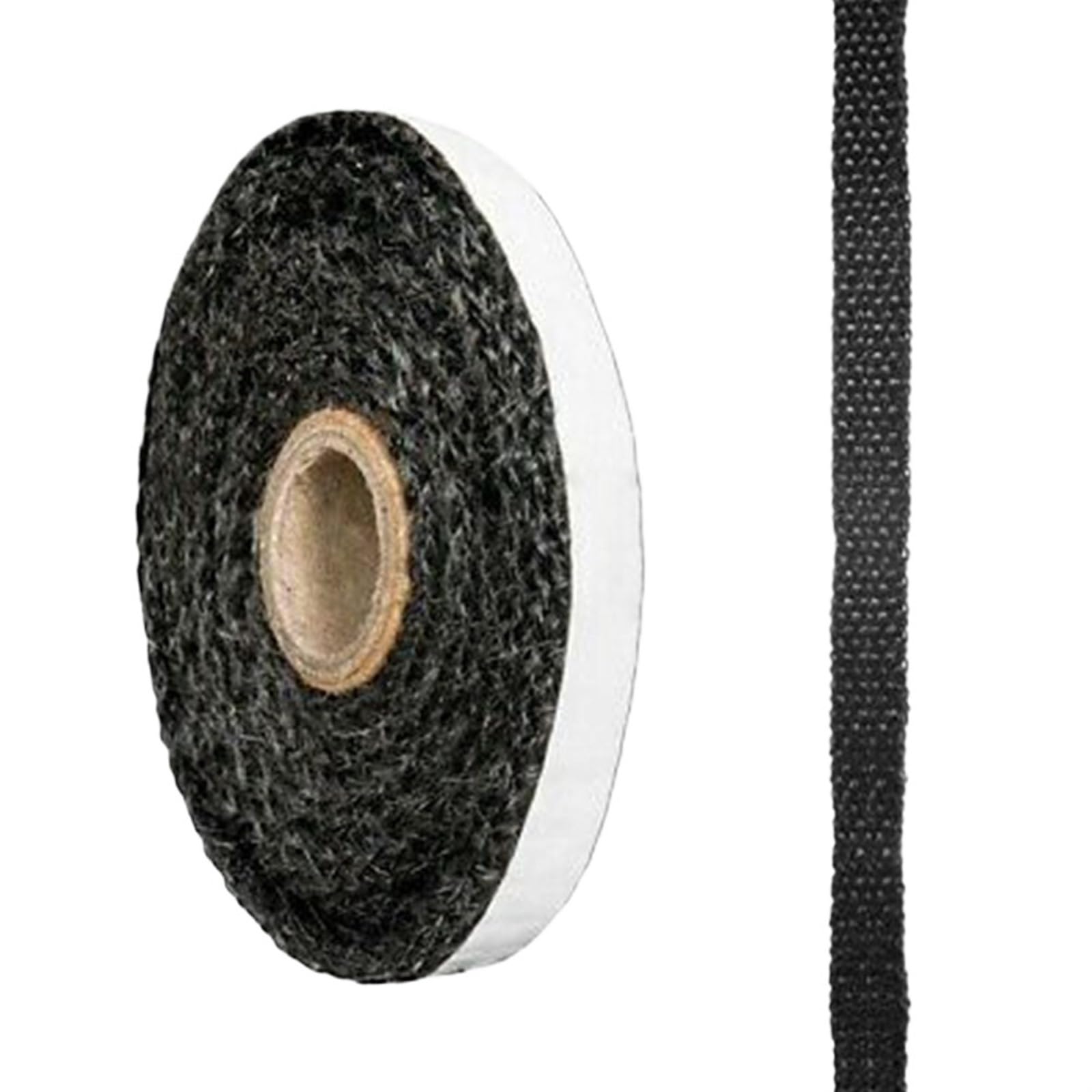 Wood Stove Gasket Fiberglass Fireplace Seal Rope Black 10/15mm 0.3cm 2 Meters Self Adhesive(15mm)