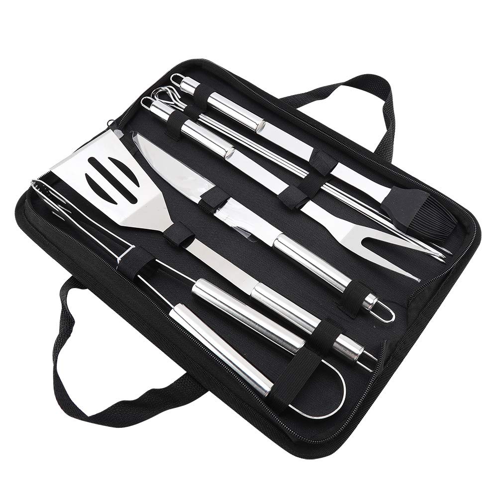 Buy Hilitand BBQ Tools Set, 9Pcs/Set Grilling Tools, Stainless Steel