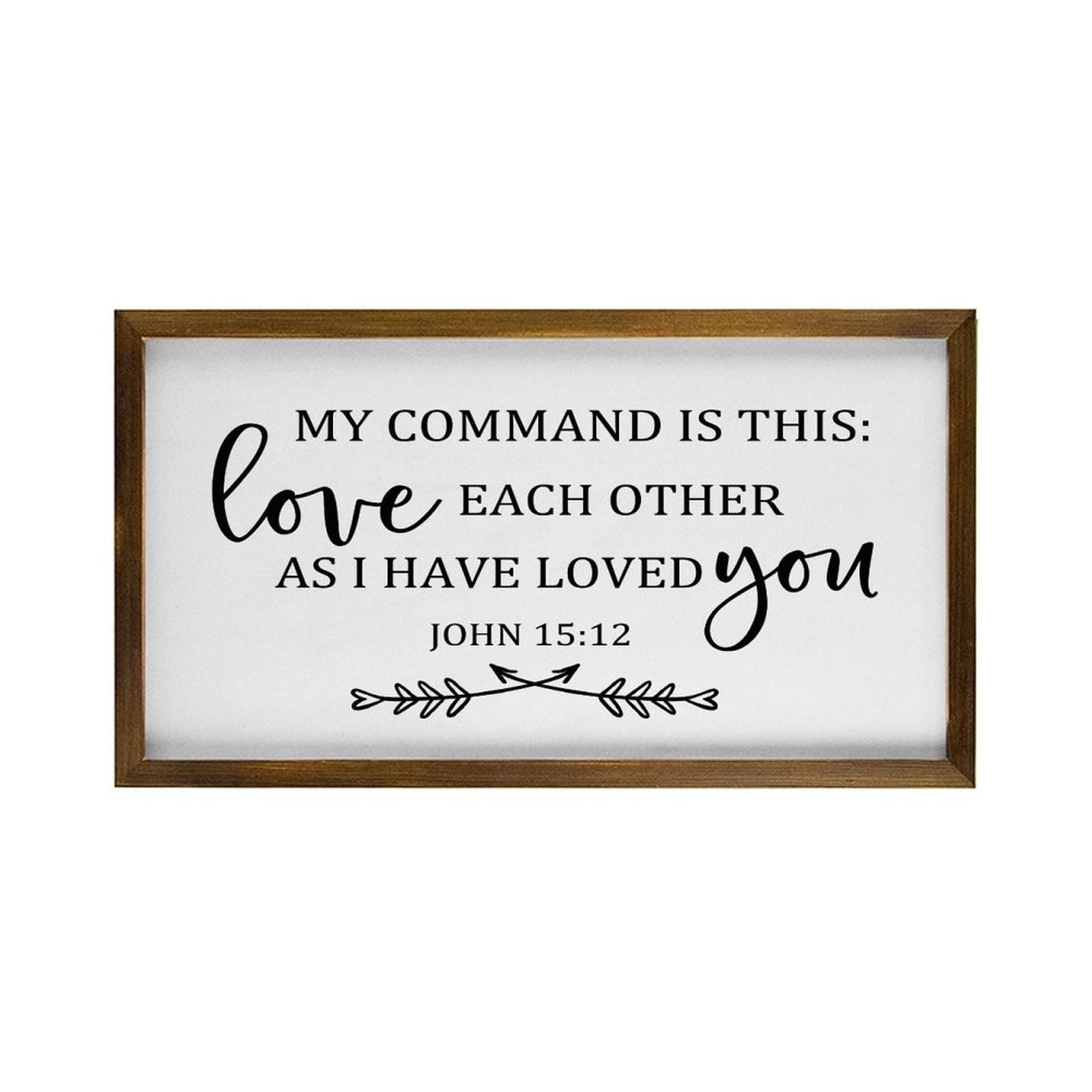 Panneau mural rustique cadeau idéal mariage baptême message d'amour - 8