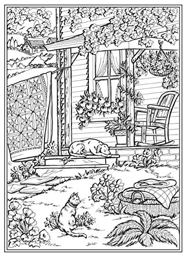 Creative Haven Home Sweet Home Coloring Book (Adult Coloring Books: Calm) - Image 5
