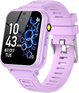 Phyulls Kids Smart Watch Girls Boys 3-12: 39 Games, Camera, Music, Pedometer, Alarm - Fun No-SIM Toy Gift