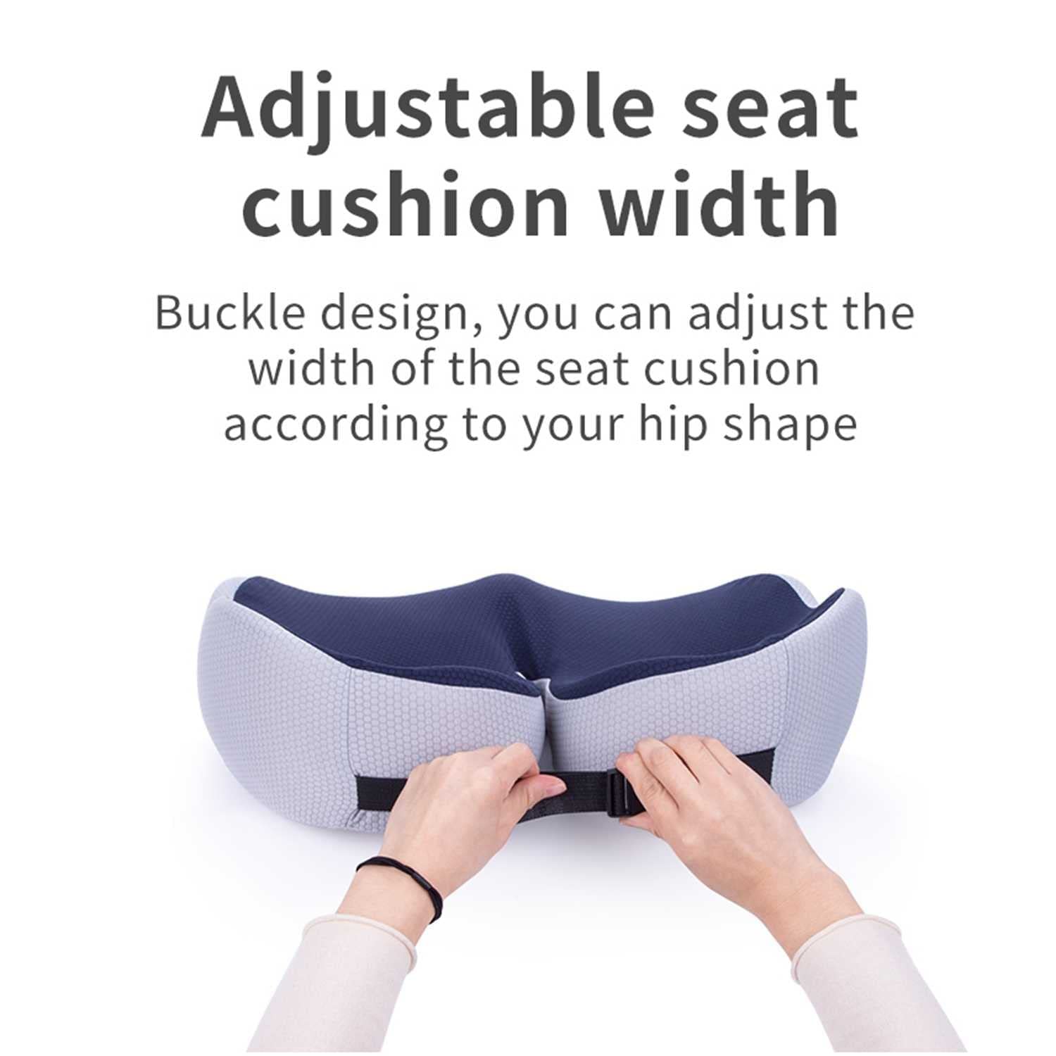 Cuscino A Ciambella per Coccige, Cuscino Antidecubito con Traforato, Anello della Sede del Coccige Cuscino in Memory Foam dal Design Ortopedico per Alleviare Il Dolore C