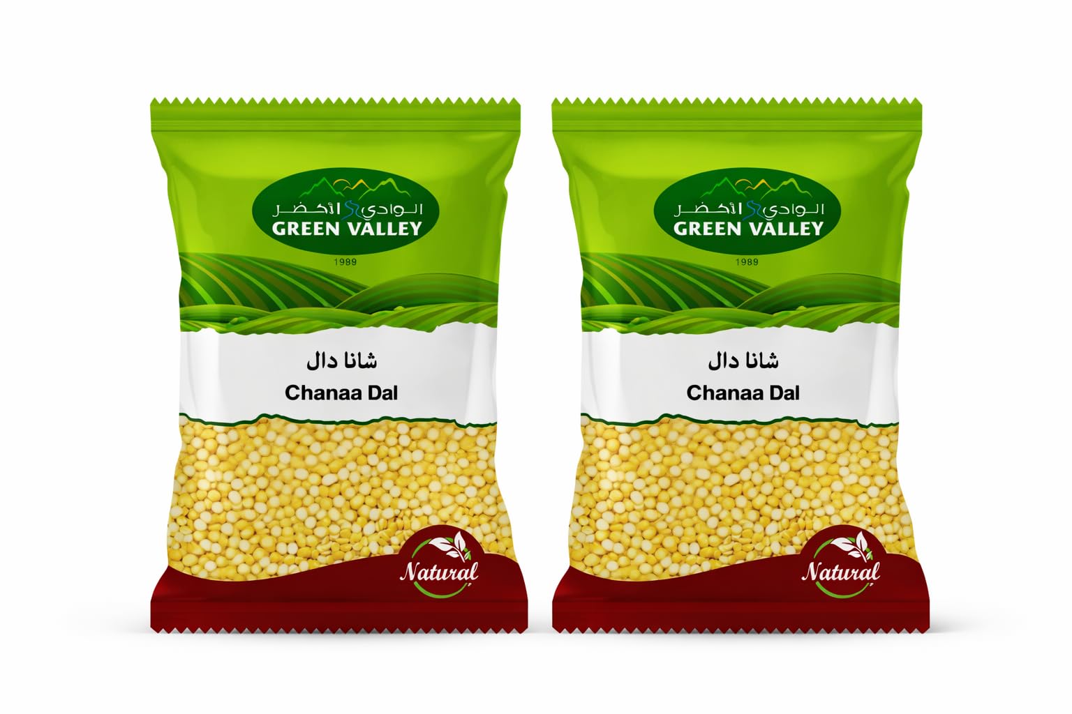 Green Valley Chana Dal 1 kg, 2-Pack