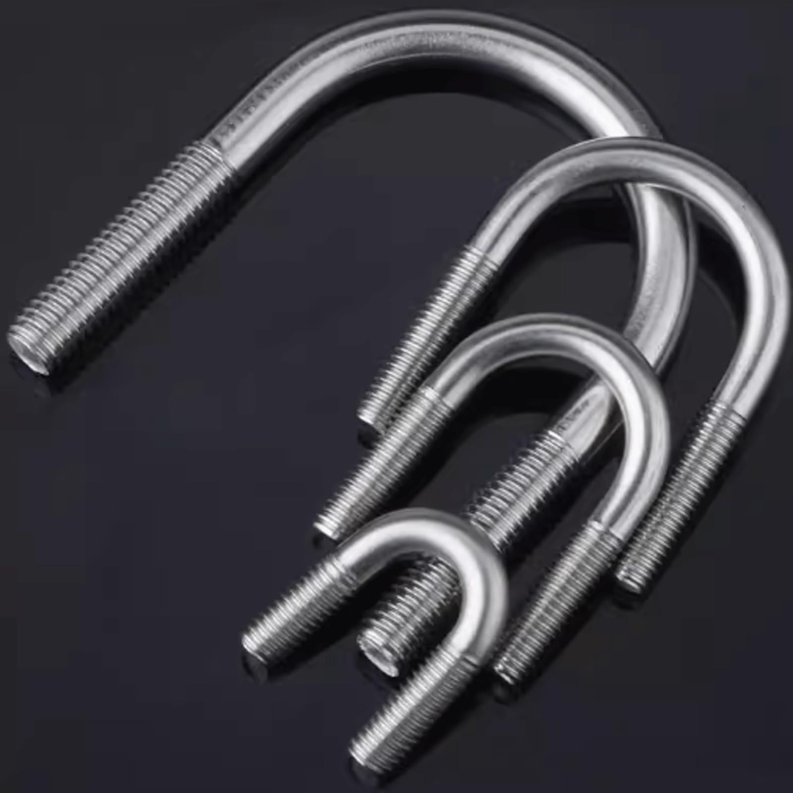 Boulons en U Collier de serrage en U avec boulon en U, filetage M6 M8, vis en U rondes, Clip de fixation pour bateau de Ski, 8 pièces