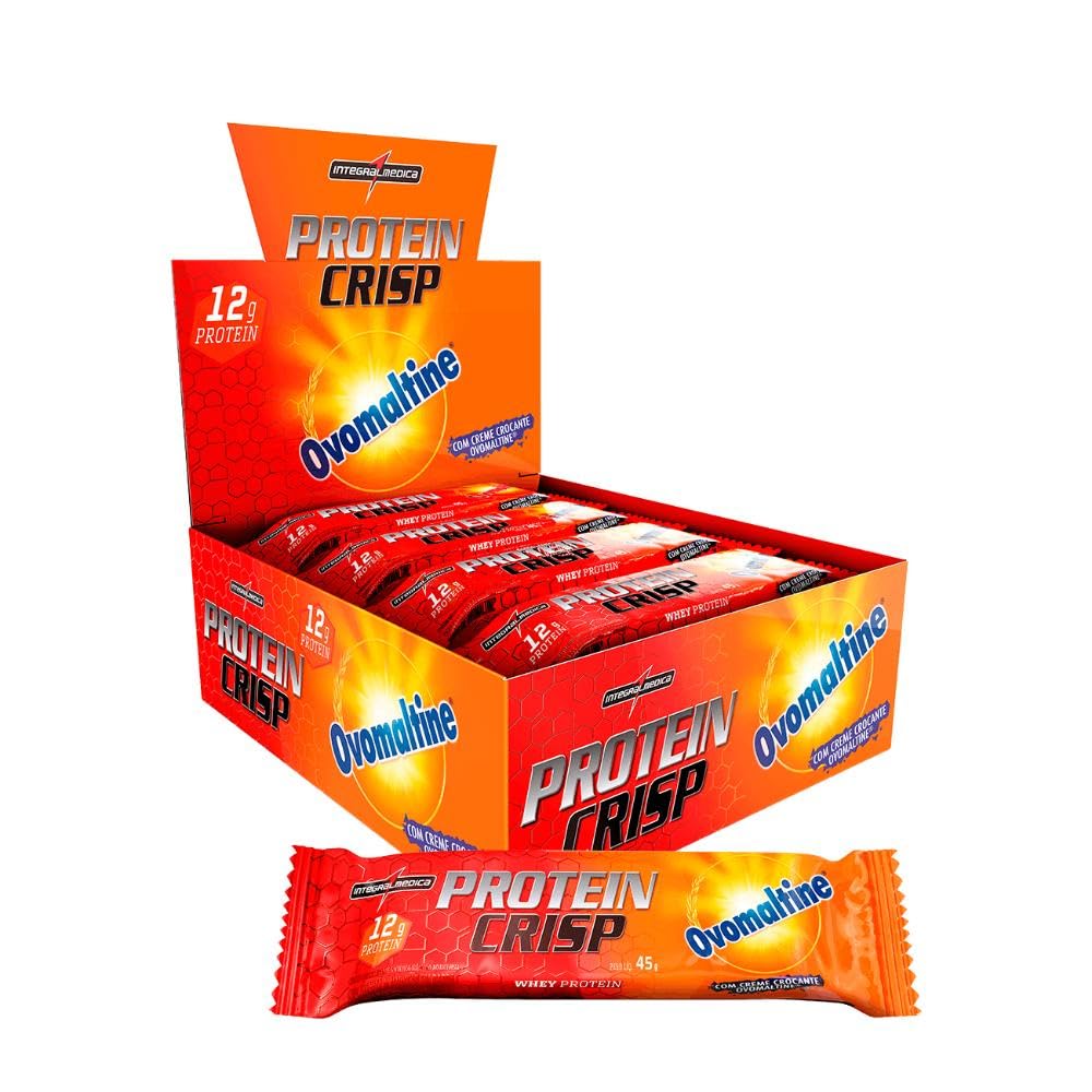 Integralmedica Whey Protein Crisp Bar Ovomaltine 12 Unidades