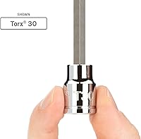 Vista 3 de TEKTON - Llave de vaso de bits Torx T50 de impulsión de 3/8 pulgadas larga SHB14450