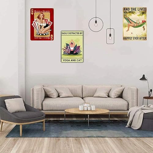 Miniatura 2 de Letrero de metal con diseño de flores, Everyday is A New Beginning Take A Deep Breath and Start Again, Garden Café, Restaurante, Baño, Sala, Garaje,