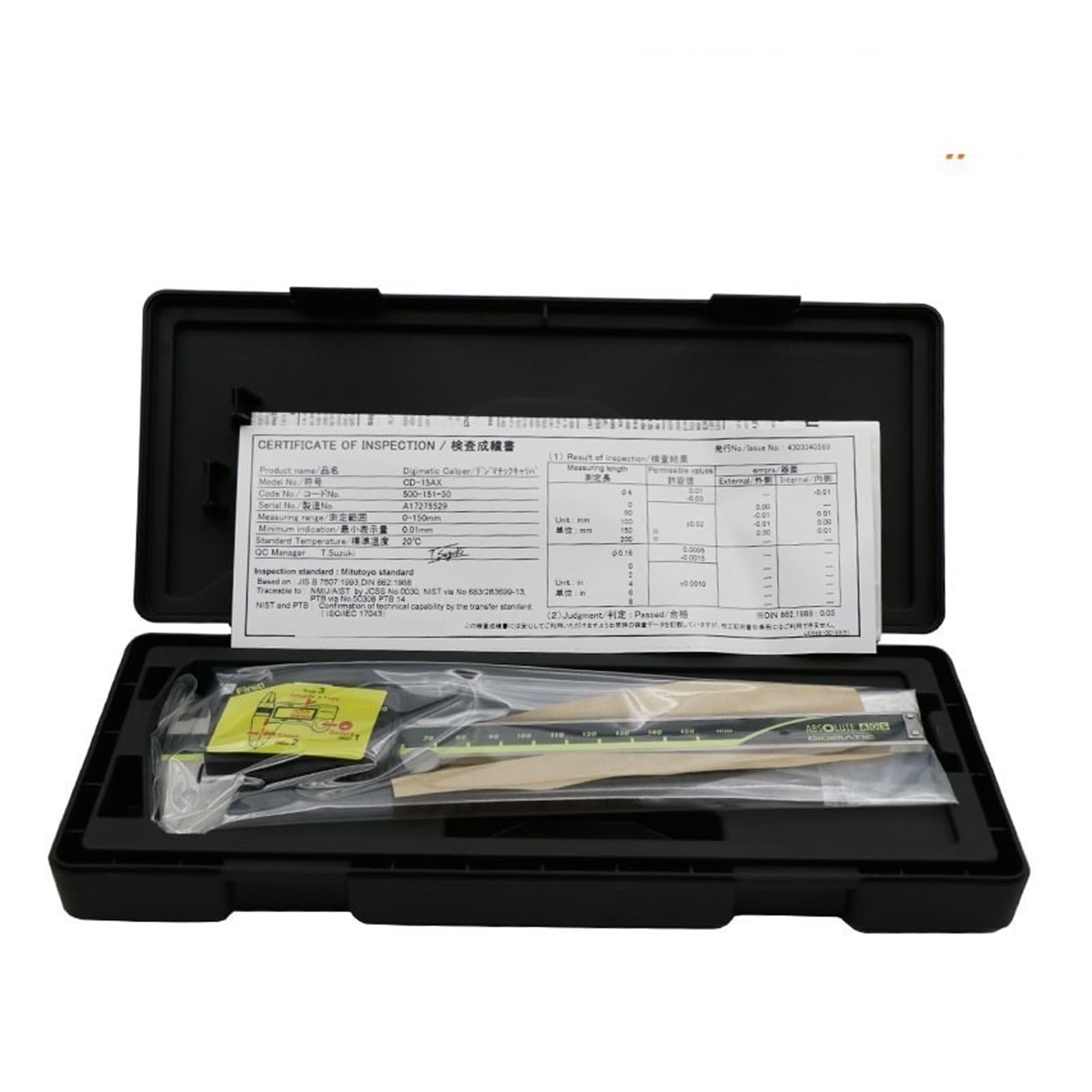Micrómetro, Calibrador digital de mandíbulas con punta carburo, 0-150/200 mm métrico, 500-154-30 500-155-30 500-156-30 500-157-30(500-156-30)