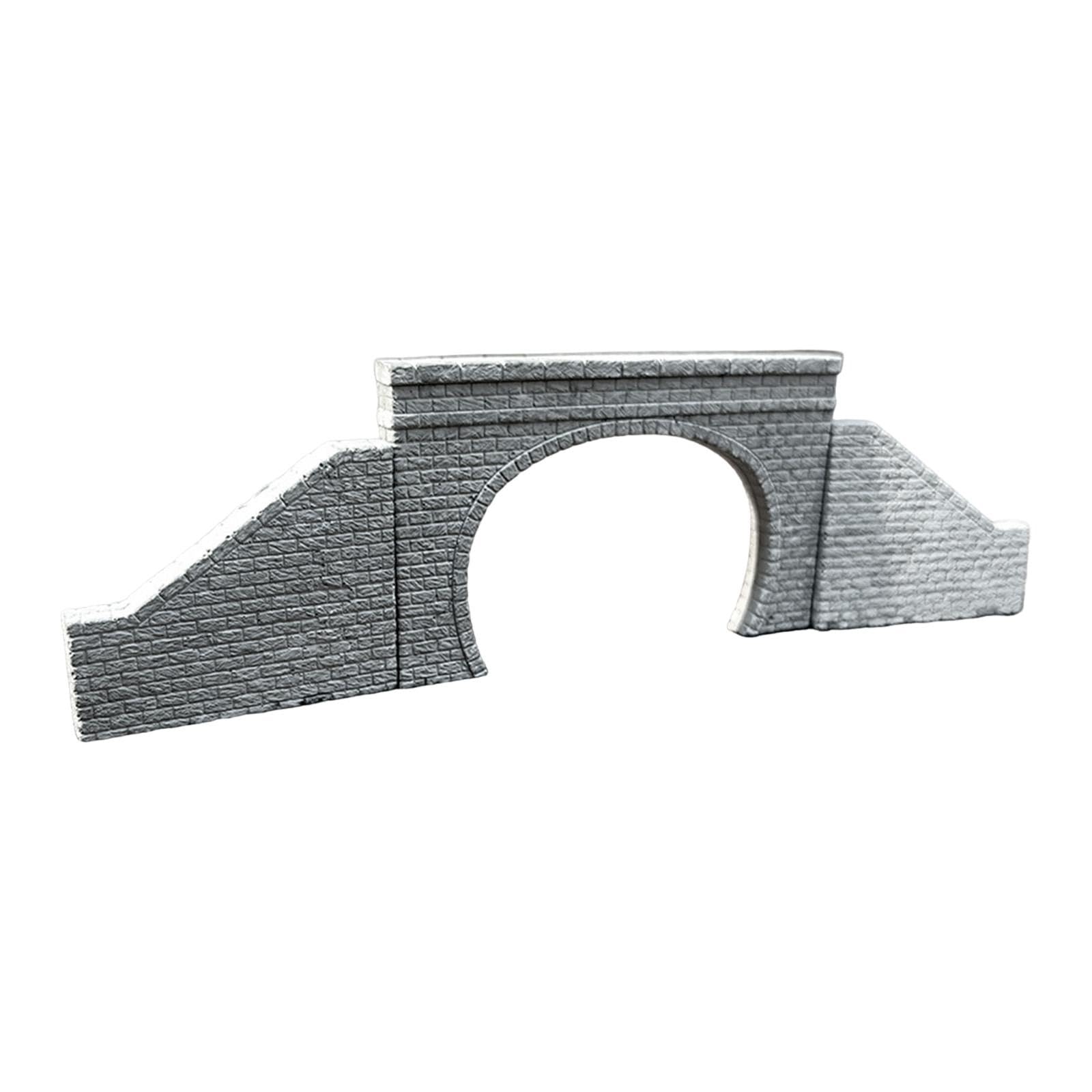 Modello di Portale Ferroviario in N, Simulazione di Tunnel, Layout Ferroviario, Ingresso Binario Ferroviario, Diorama in Gesso, Micro Paesaggio, con Pendenze
