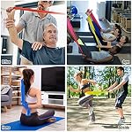 Resistance Bands Set Stretch Band Elastic Exercise Bands for Physical Therapy Tension Band Recovery Band Workout Bands for Strenght Training Pilates Yoga Arms Upper Body and Shoulders 4.9 FT