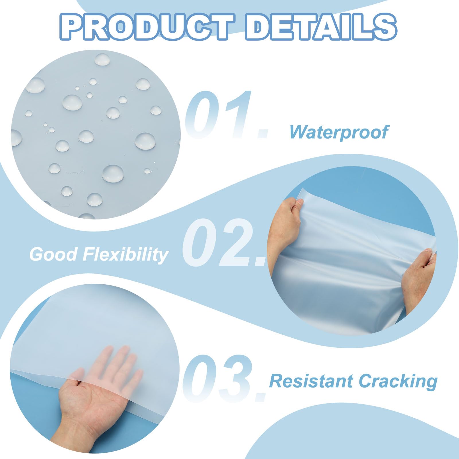 PATIKIL Bolsa Guía Aire para Aire Acondicionado 12" x 33 Pies, Tubo Aire Flexible Extendido, Bolsas Conducto Portátiles Plegables para Escape Depuradores Aire, Astilleros, Granjas