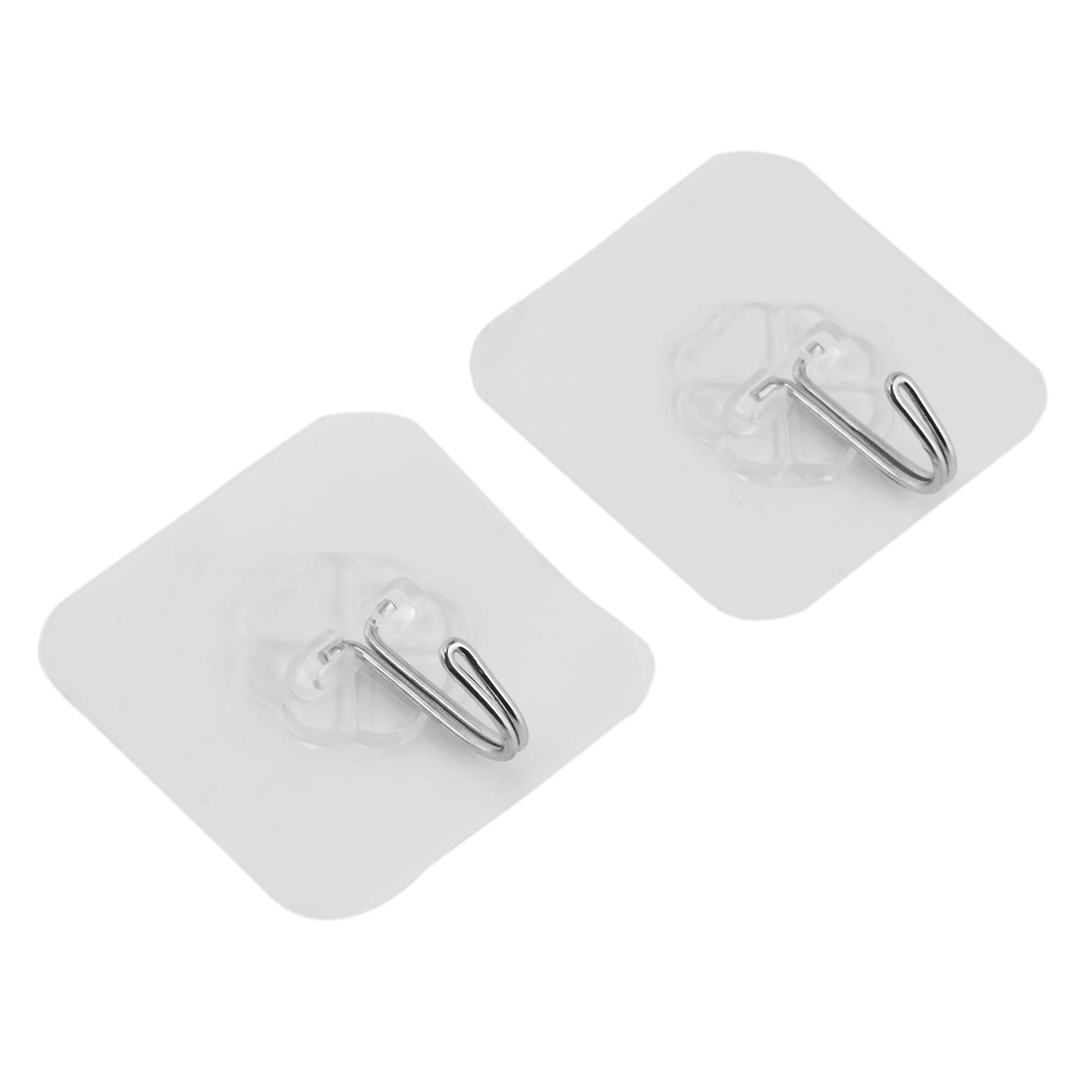 CTRLZS Strong Transparent Suction Cup Sucker Wall Hooks Hanger for Kitchen Bathroom Home (2)