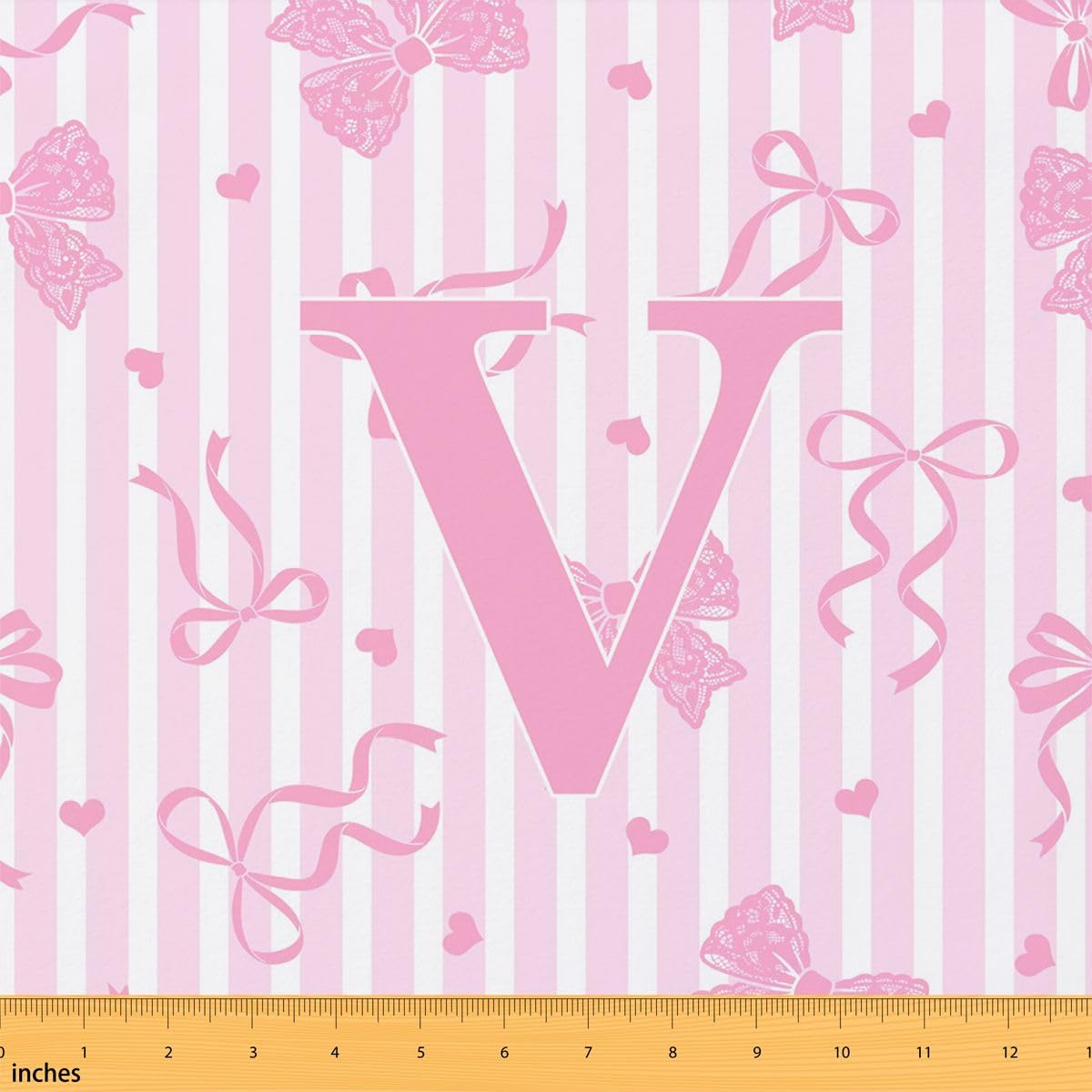Loussiesd Arc Tissu 276x150cm rose blanc arc Tissus au Metre décor à la maison, canapé, chaise, coussin projets Bowknot décor pour bricolage projets artisanat de couture Kawaii